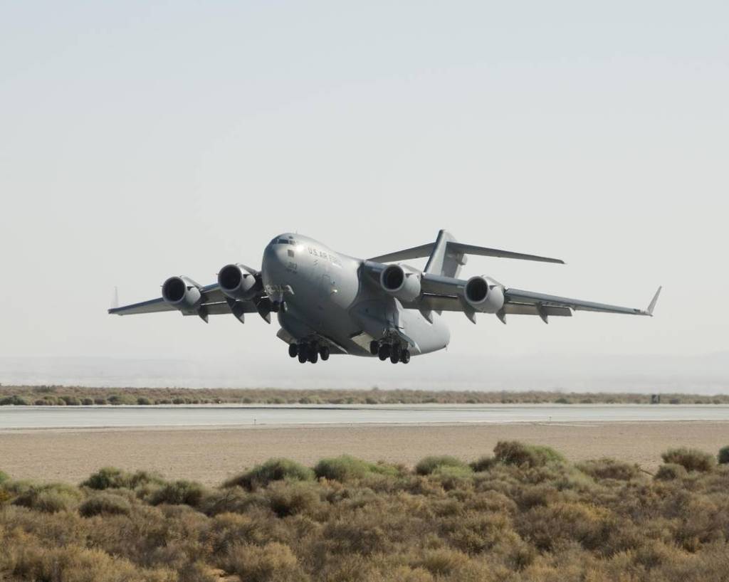 C-17 Takeoff with Orion CM Aboard