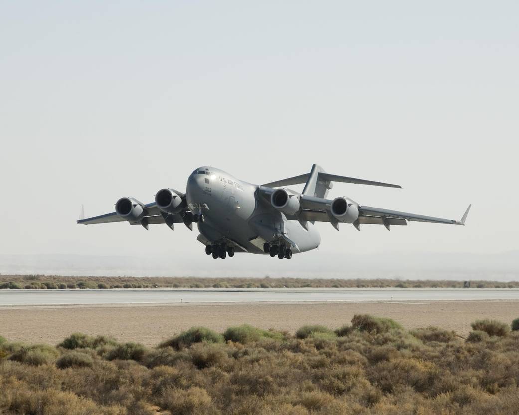 C-17 Takeoff with Orion CM Aboard