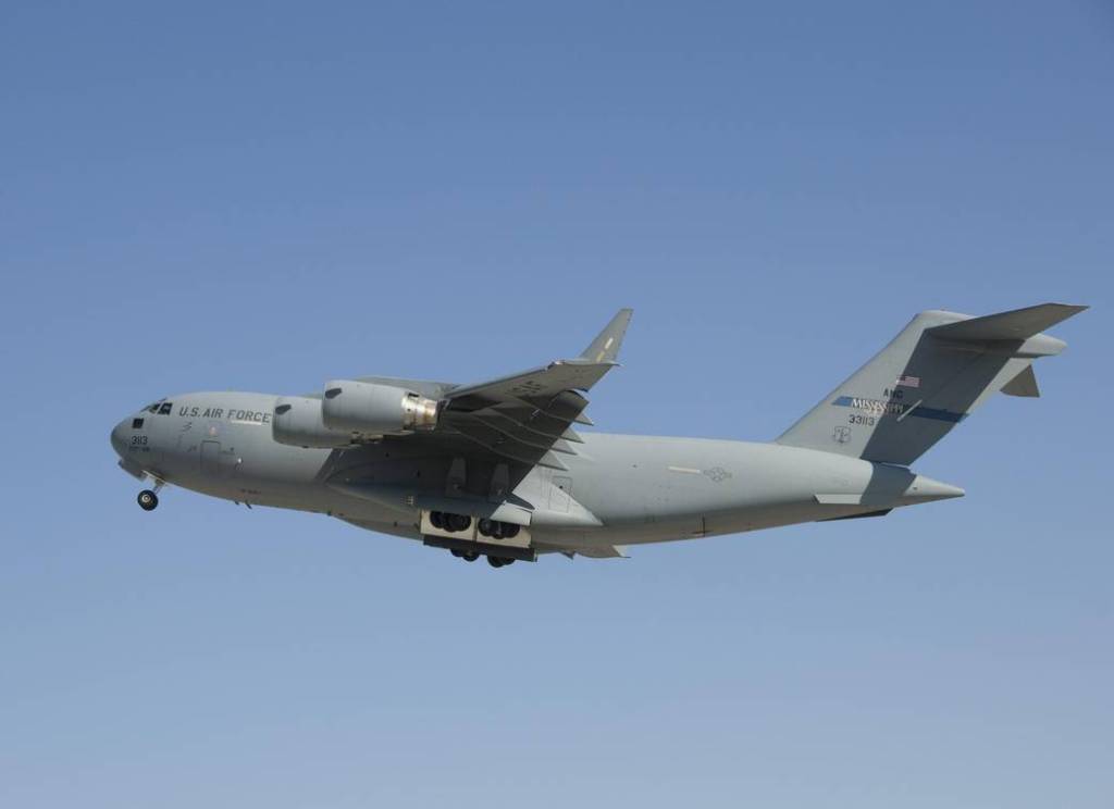 C-17 Takeoff with Orion Crew Module Aboard