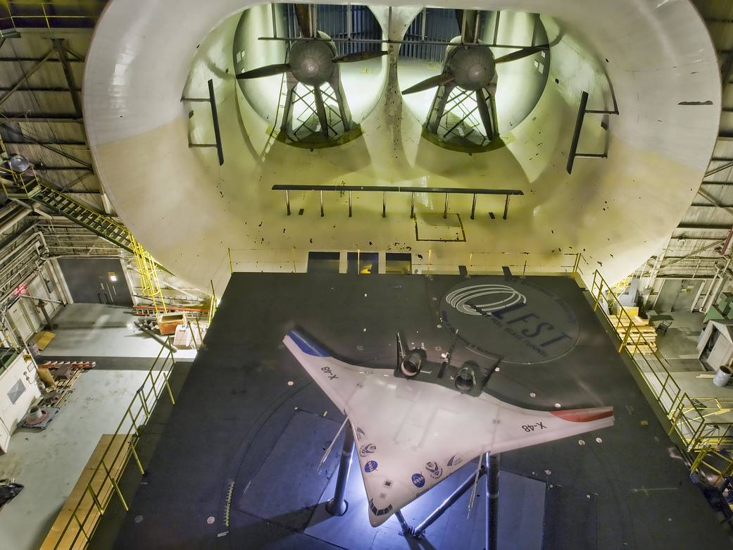 X-48C in Langley Full-Scale Tunnel