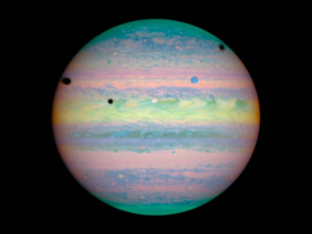 Rare Triple Eclipse on Jupiter