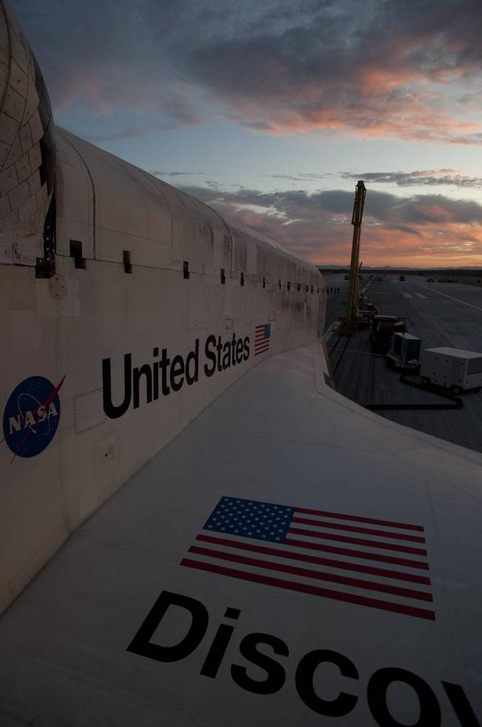 STS-128 Discovery and the California Sunset