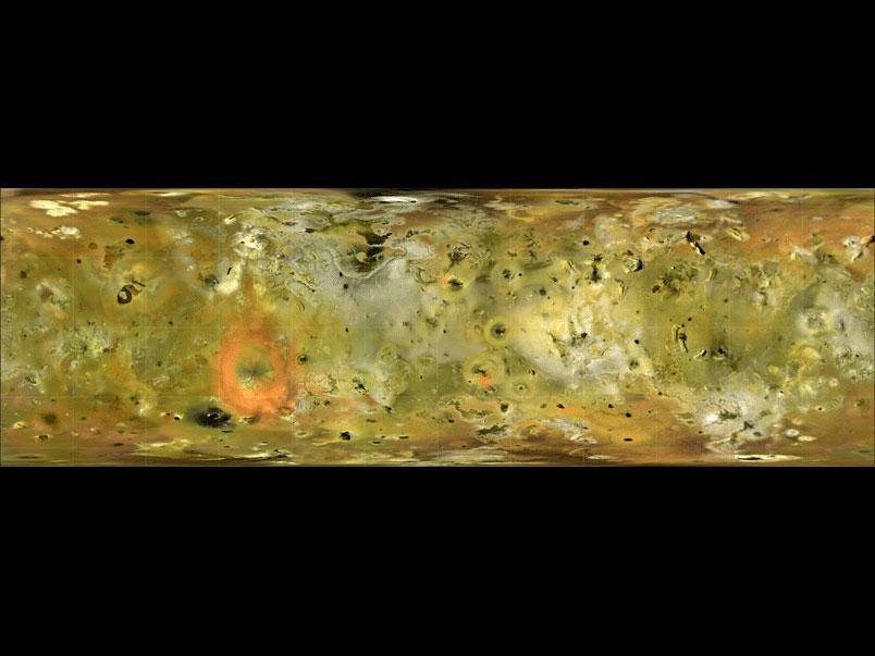 Map of Jovian Moon Io