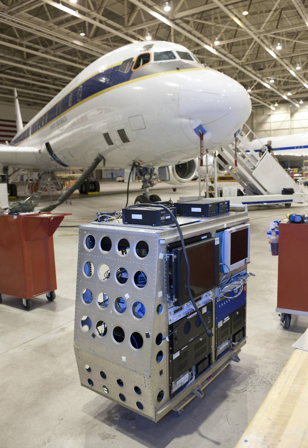 Laser Vegetation Imaging Sensor Installed in DC-8 