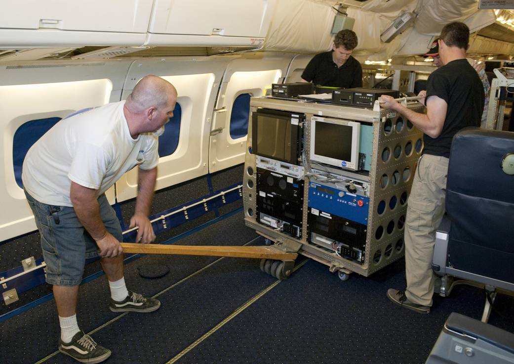 LVIS Instrumentation Rack Installed in DC-8