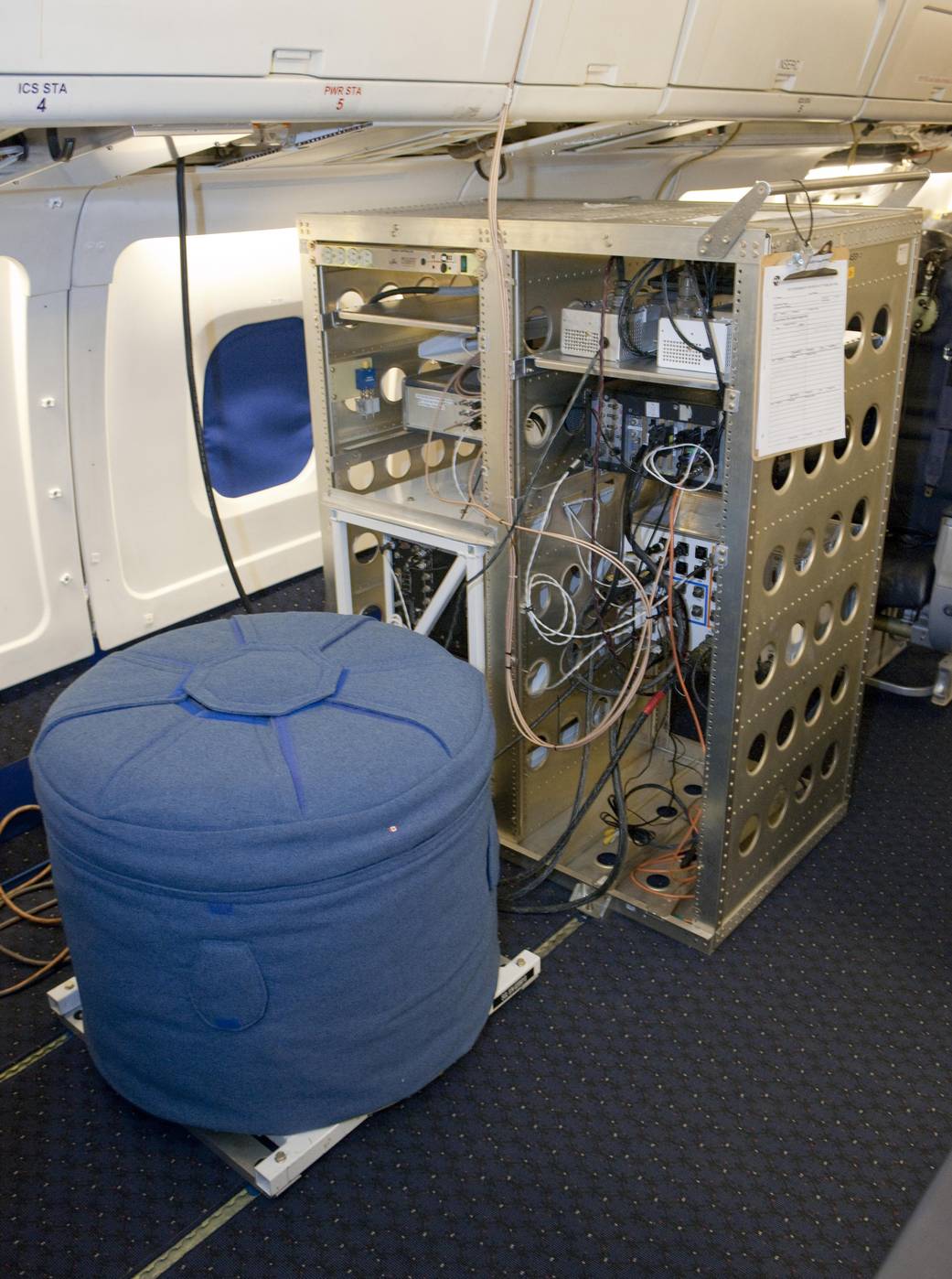 Gravimeter Installed in DC-8 Cabin