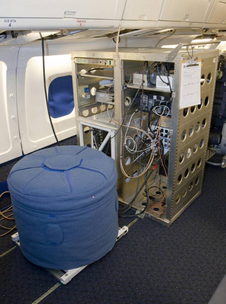 Gravimeter Installed in DC-8 Cabin