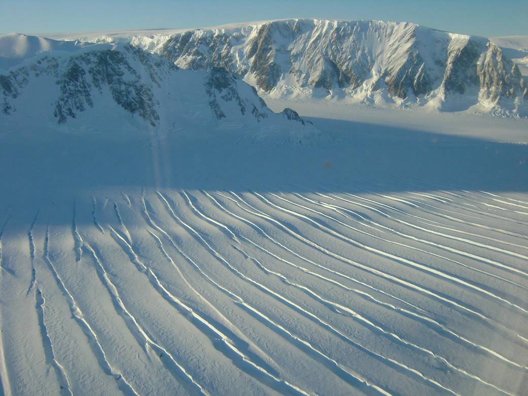 Cracks in Peninsula Ice