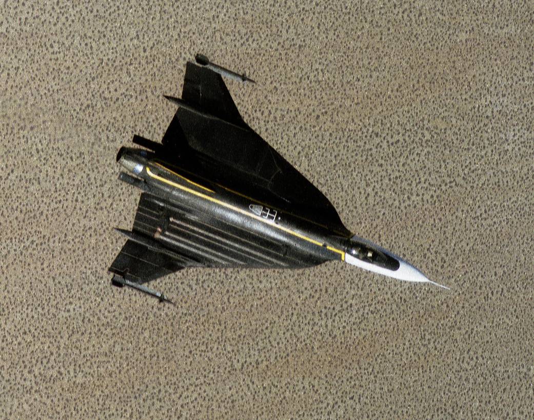 F-16XL #1 in Flight Over Desert