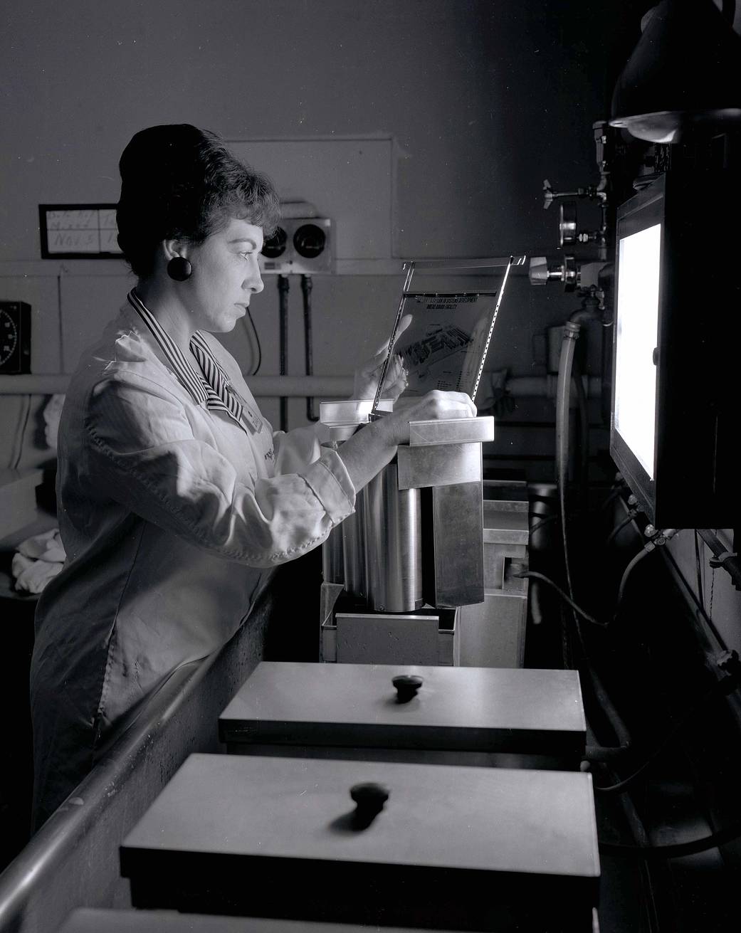 Marshall Photo Laboratory Technician Virginia Smith, November 1964