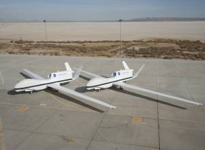 Rogers Dry Lake and Leuhman Ridge: Backdrop for NASA's Global Hawks
