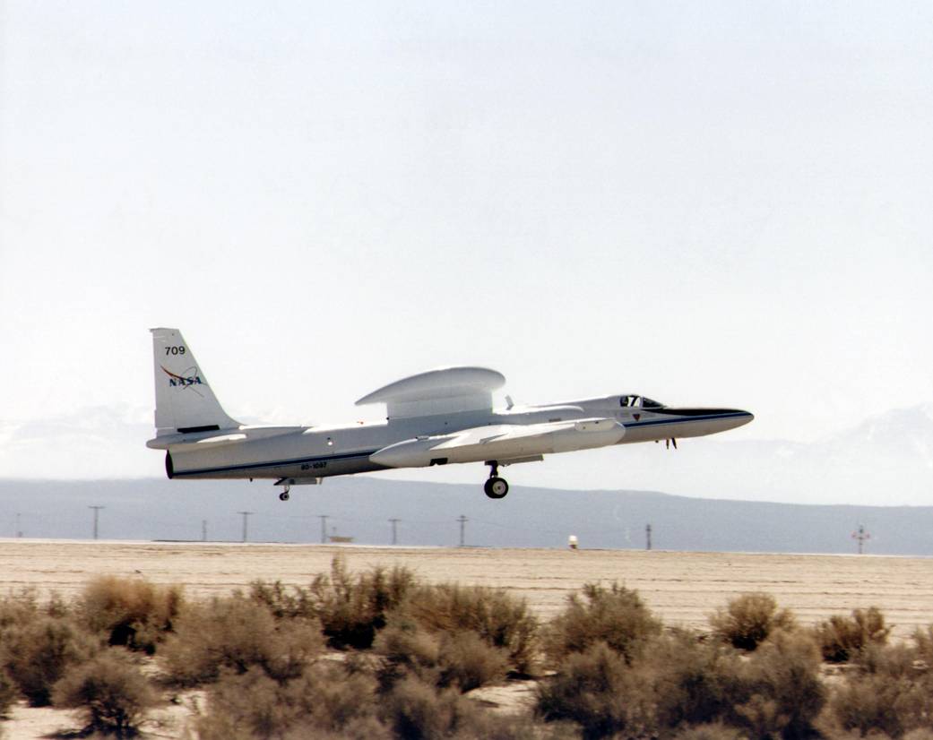 ER-2 High Altitude Research Aircraft During Take Off
