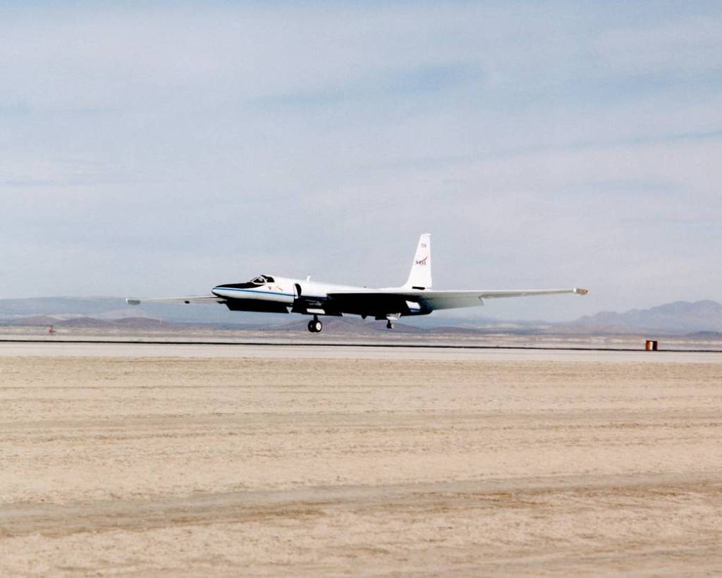 ER-2 High Altitude Research Aircraft During Take Off