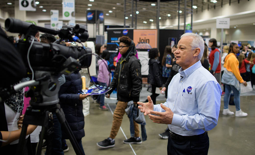 NASA's Douglas Terrier Interviewed by Media