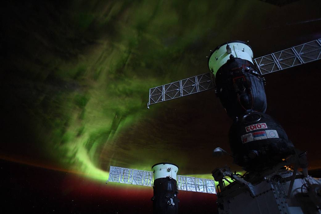 Aurora seen from the Space Station