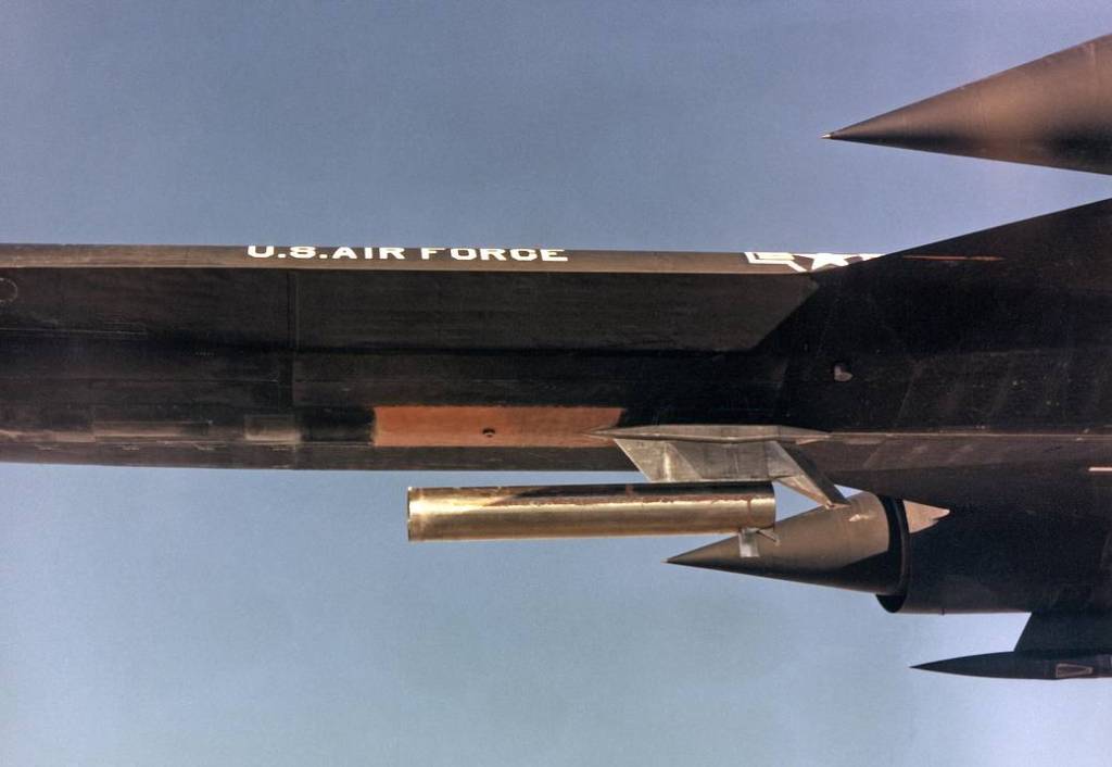 YF-12A in Flight Undergoing 'Coldwall' Heat Transfer Experiment