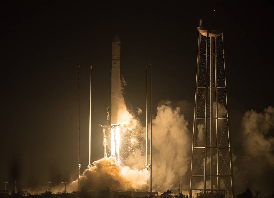 Liftoff of Orbital ATK Antares rocket
