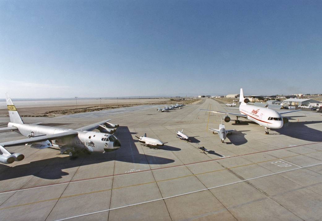 Dryden Aircraft on Display During a Technical Exposition