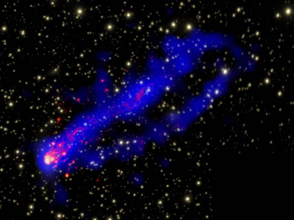 Galaxy Cluster Has Two ‘Tails’ to Tell