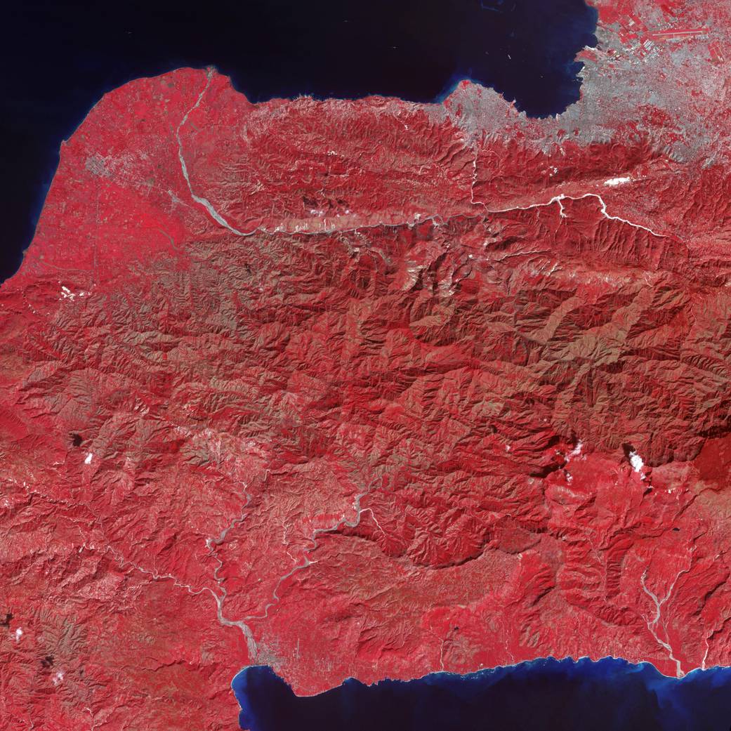 Quake Aftershock Damage Seen by NASA Satellite