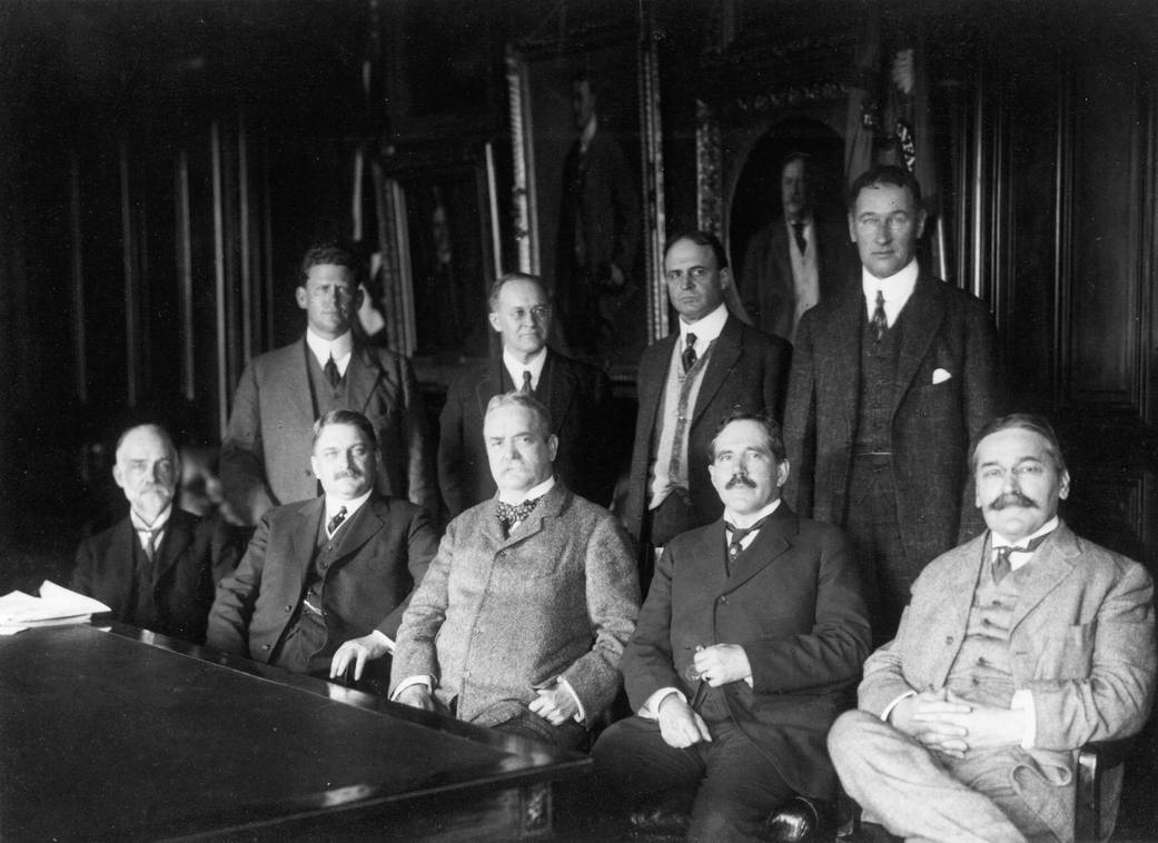 The first meeting of the NACA in the Office of The Secretary Of War on April 23, 1915.