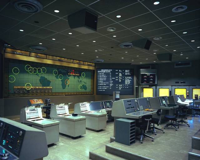 A view of the Mission Control Flight Area used for the Gemini Program in 1964.
