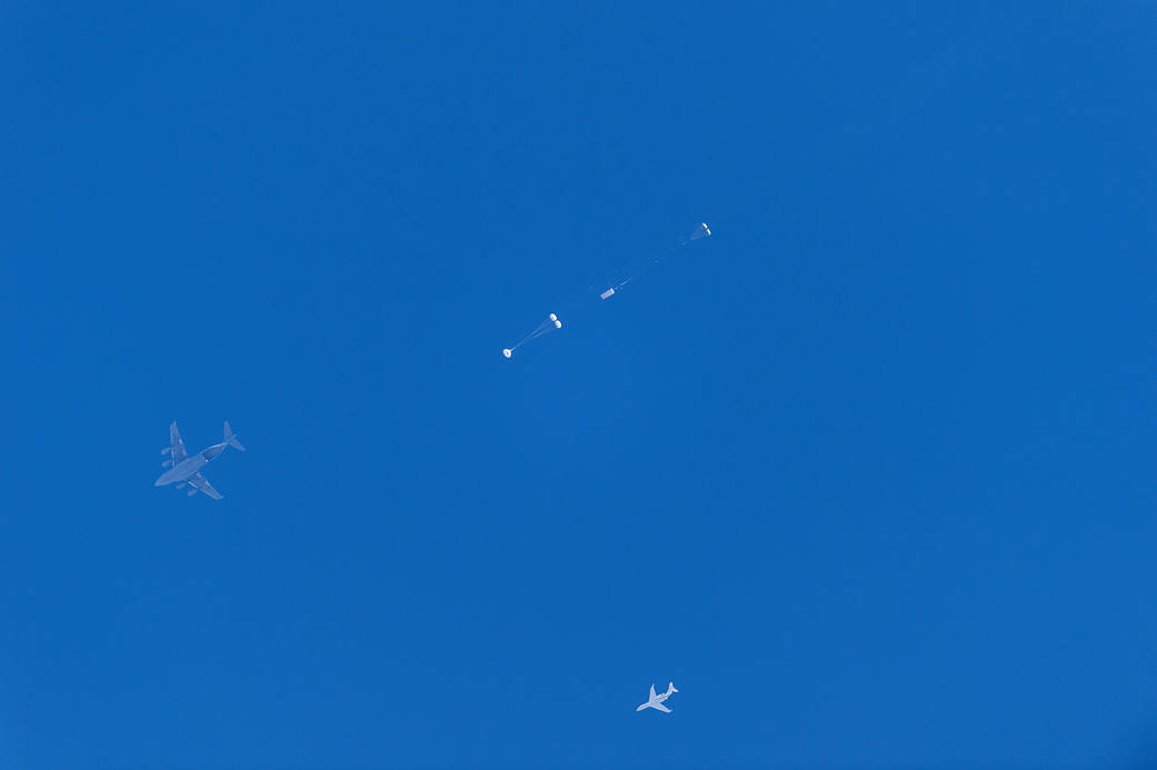 Final Orion parachute test