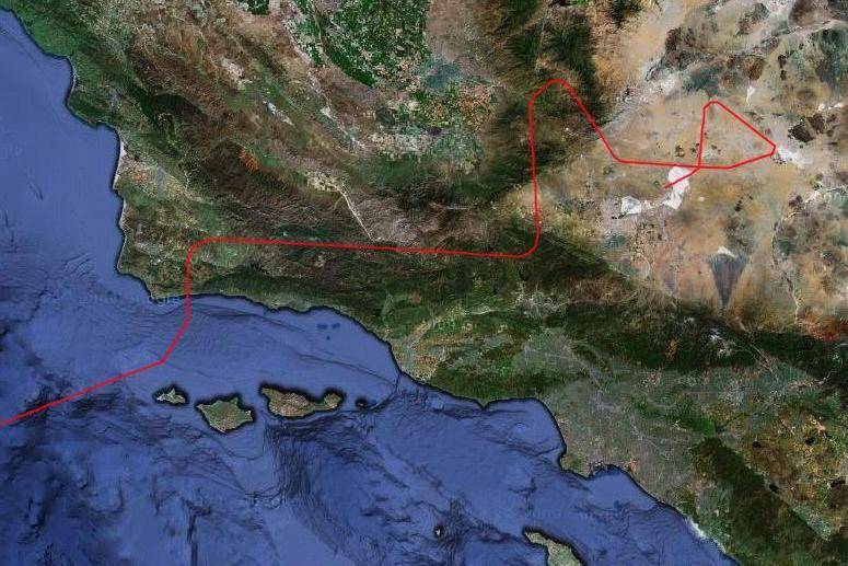Flight Path for Global Hawk GloPac Mission