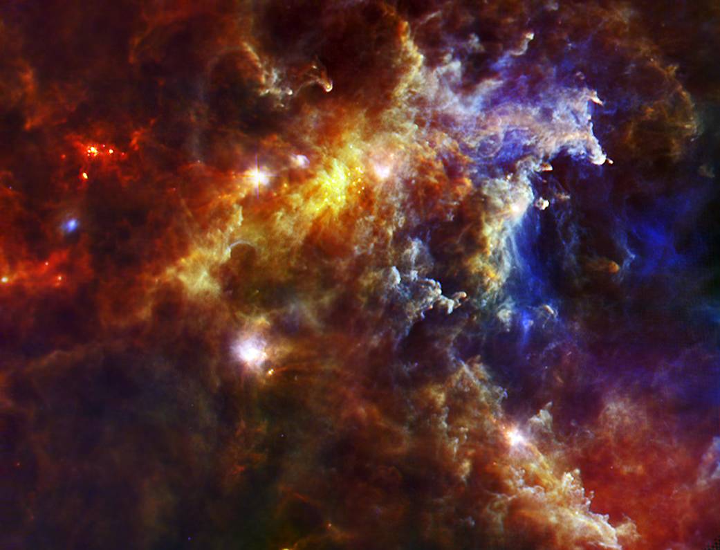 Stellar Nursery in the Rosette Nebula