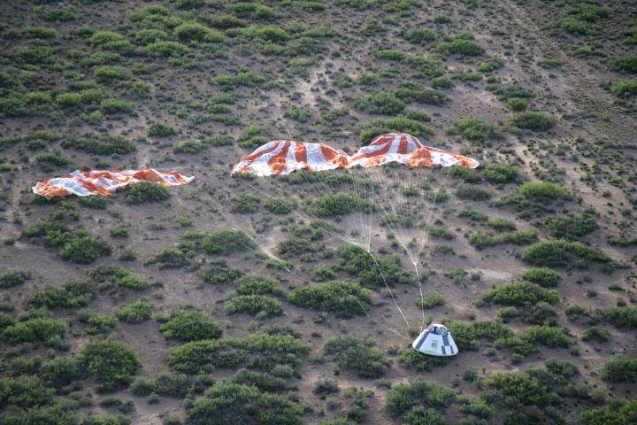 Successful Landing of Pad Abort-1 Flight Test Crew Module