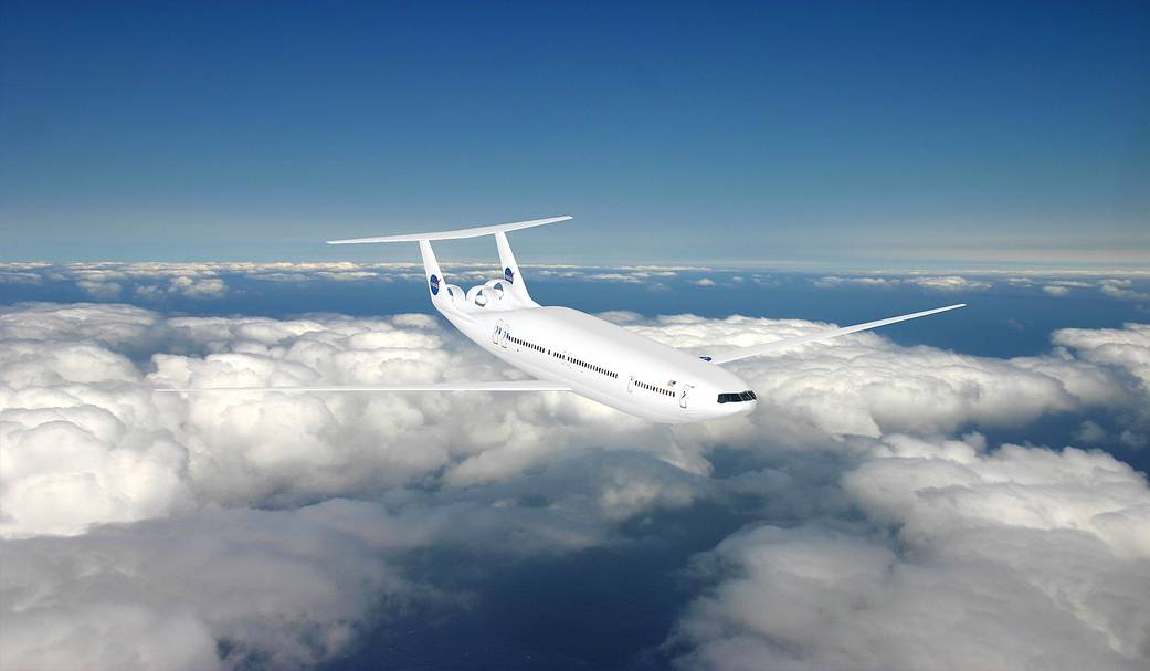 The "double bubble" D8 Series future aircraft design concept comes from the research team led by MIT.
