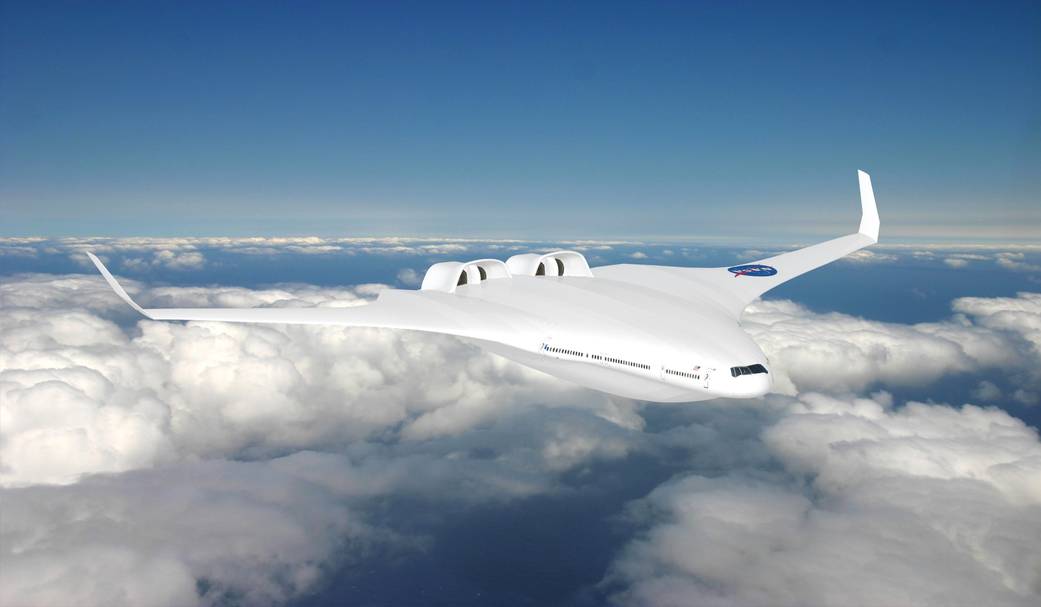 The Hybrid Wing Body H-Series future aircraft design concept comes from the research team led by the Massachusetts Institute of 