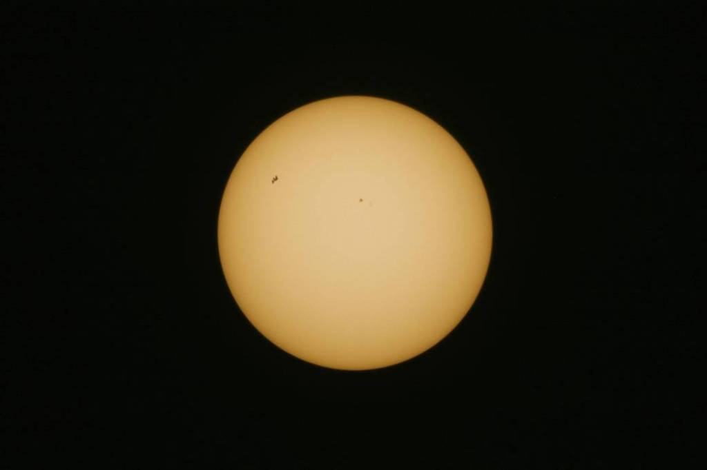 ISS Transits the Sun