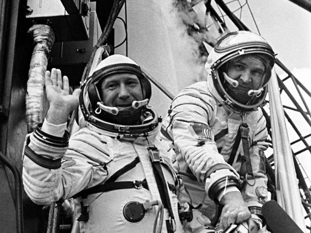 Cosmonauts on Launch Day