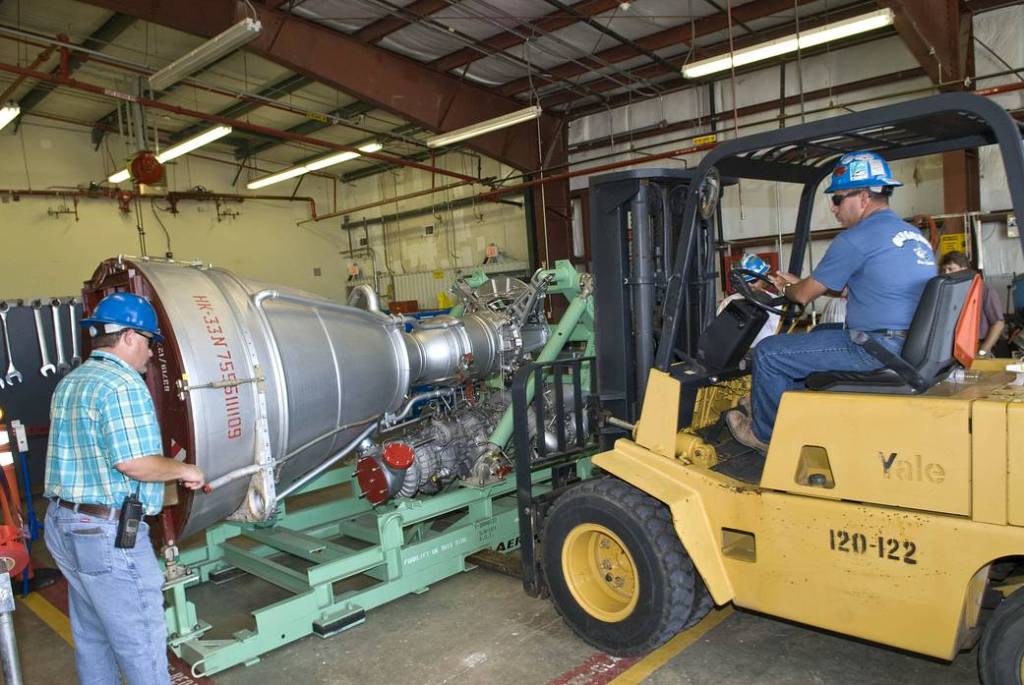 Aerojet AJ26 Rocket Engine Arrives at Stennis