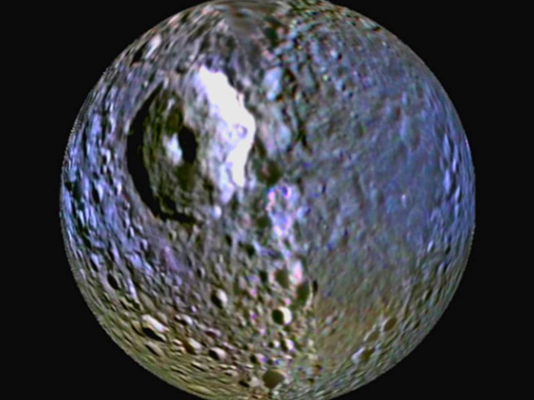 Mimas' Blue Streak