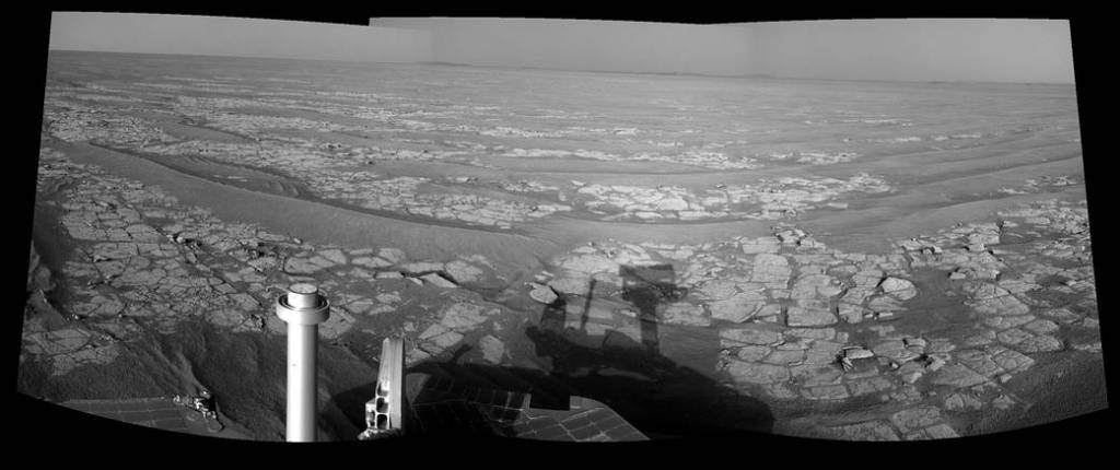 Opportunity’s Eastward View After Sol 2382 Drive
