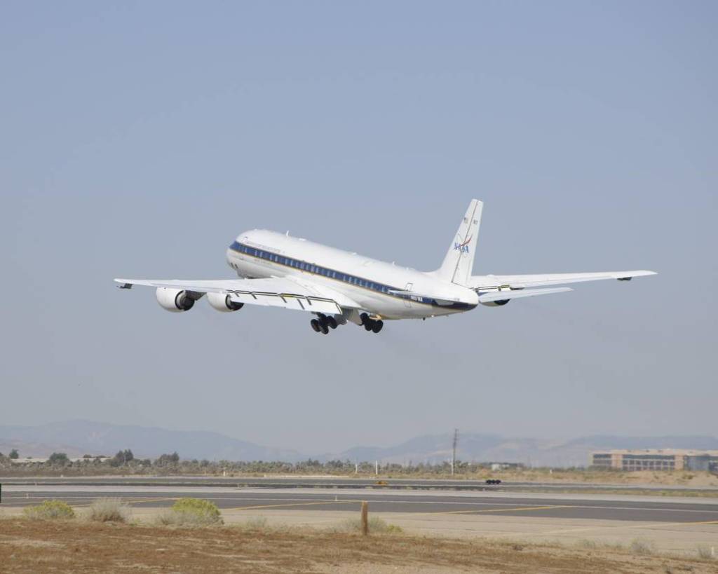 DC-8 Flying Lab Departs for IceBridge Mission