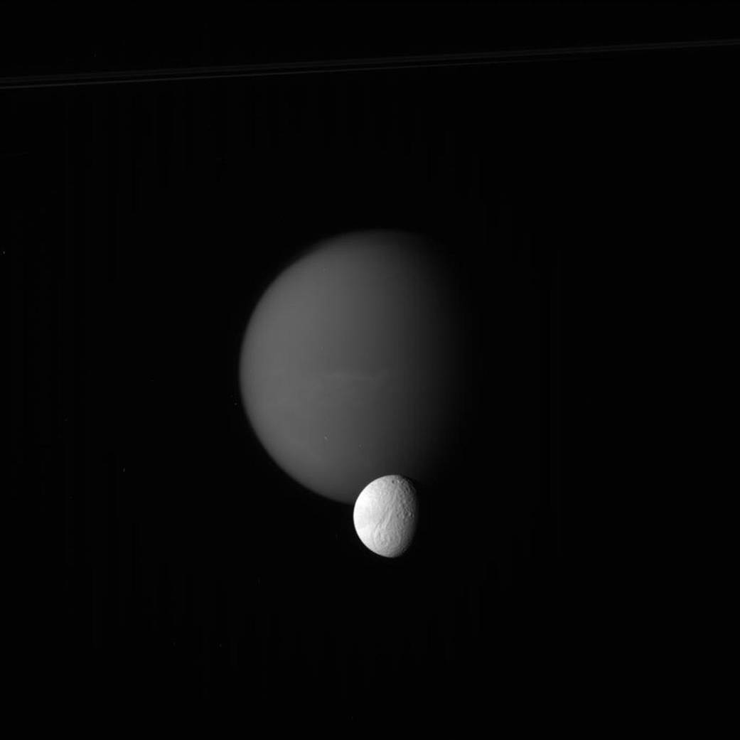 Titan and Tethys