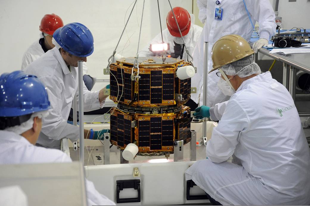Workers Prepare FASTSAT