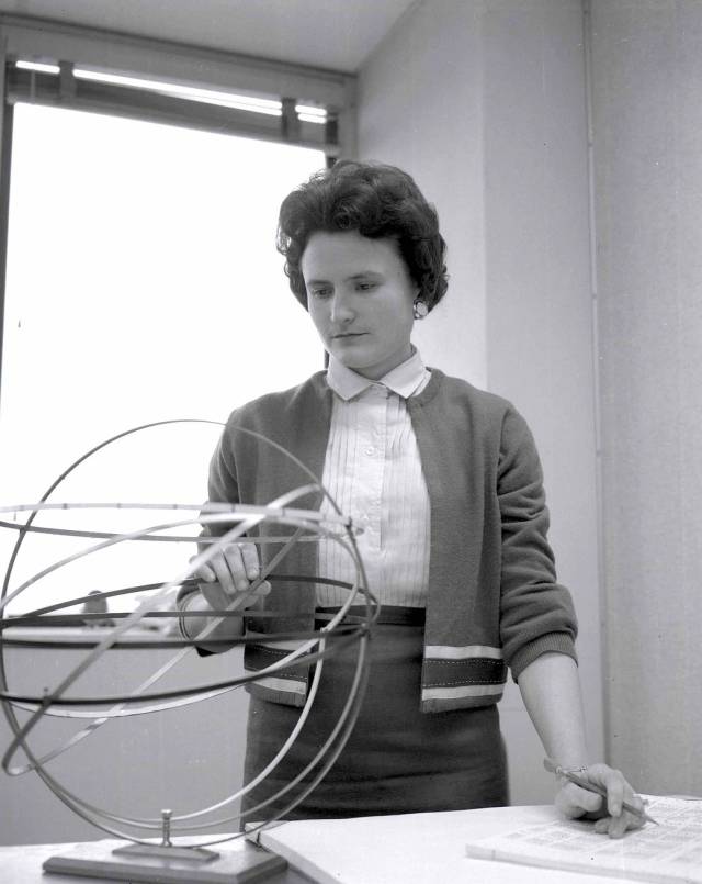 Ethel Bauer working on trajectories at NASA’s Marshall Space Flight Center in 1965. 