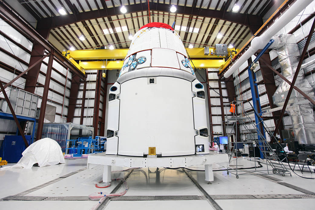 PICA Heat Shield on a SpaceX Dragon Capsule