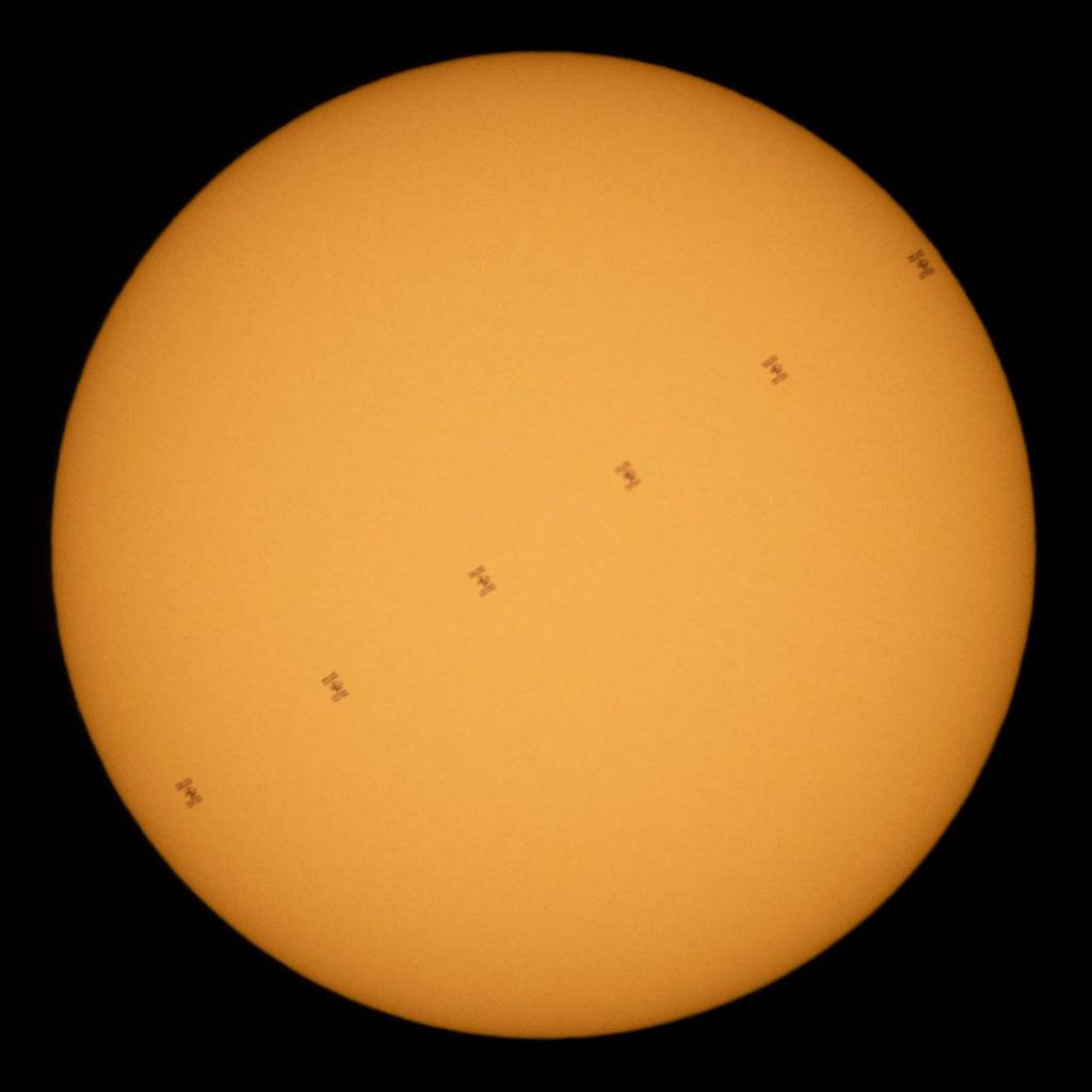 The Space Station’s Solar Transit