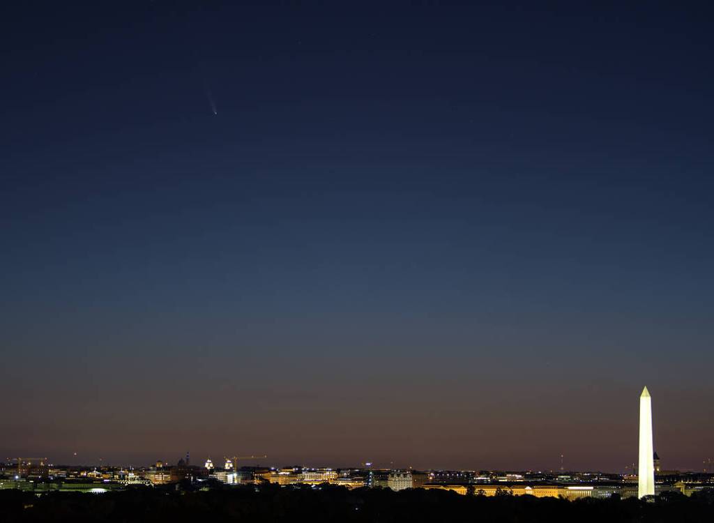 Comet NEOWISE Over Washington, DC