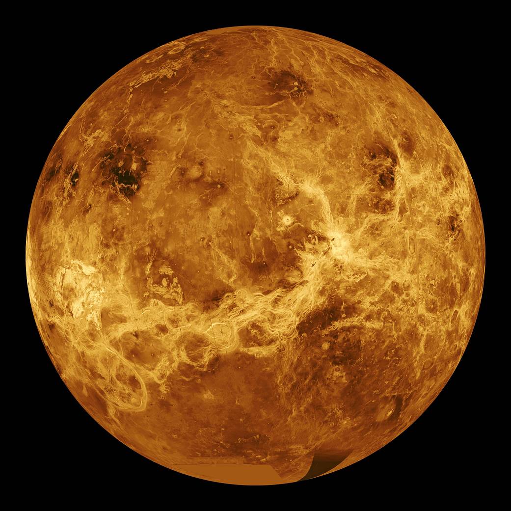 Venus - Computer Simulated Global View