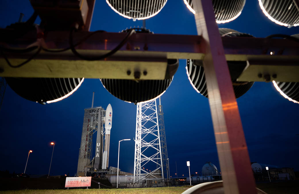 ULA Atlas V rocket with NASA’s Mars 2020 Perseverance rover onboard at the launch pad