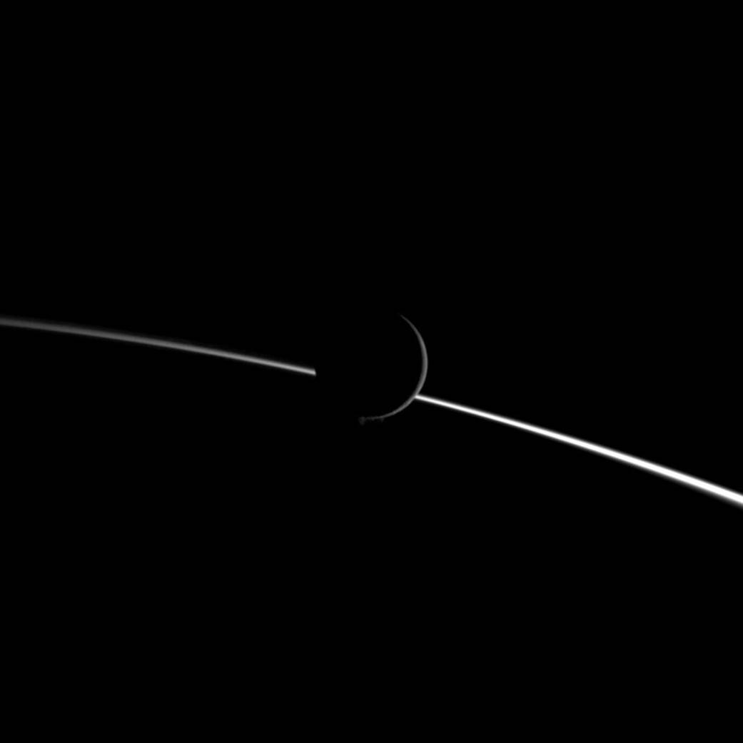 Before Saturn's Limb