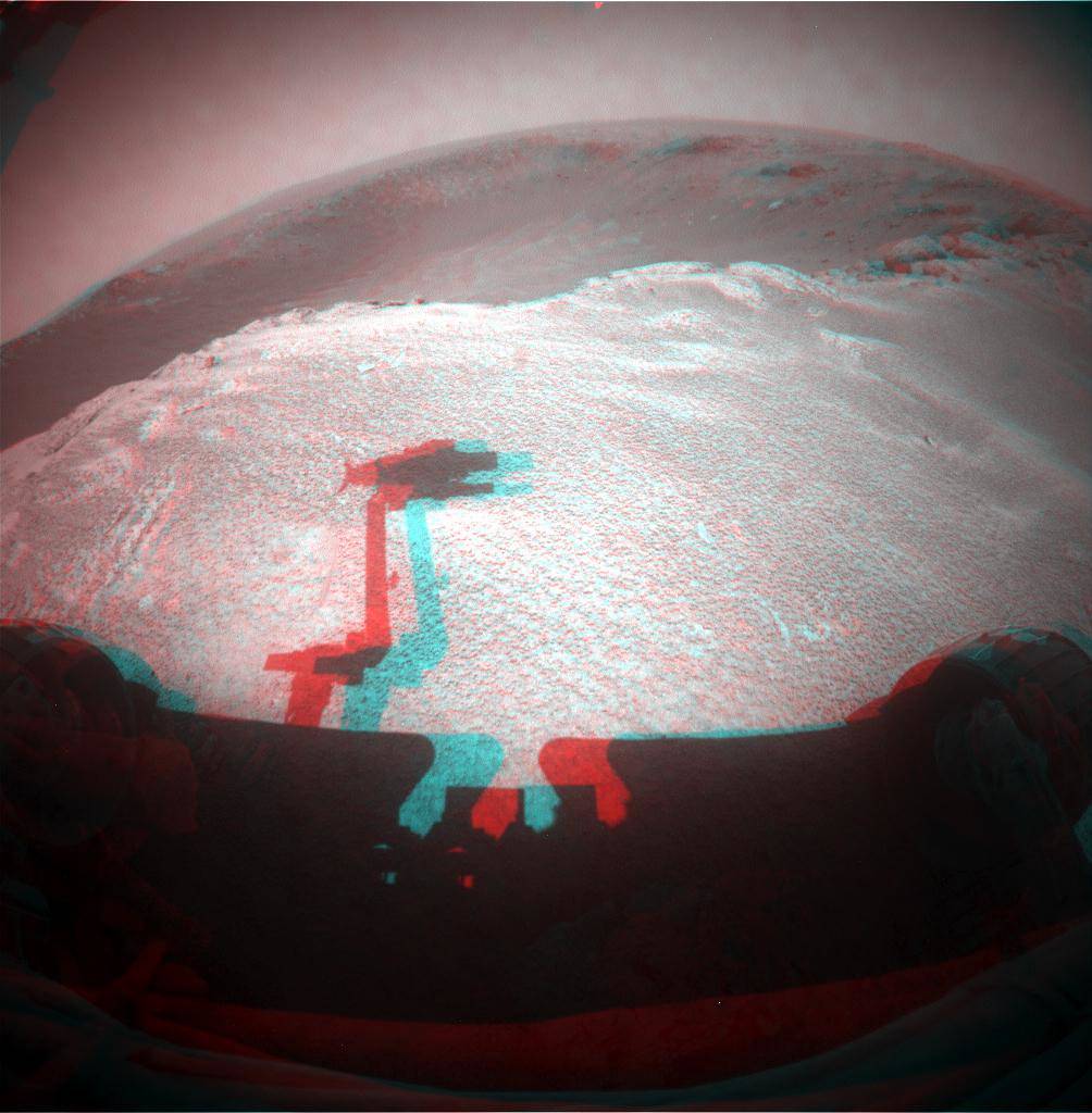 Fisheye Stereo from Edge of 'Santa Maria' Crater, Sol 2459