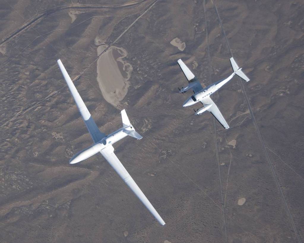 Wake Turbulence Studied by King Air Trailing Global Hawk