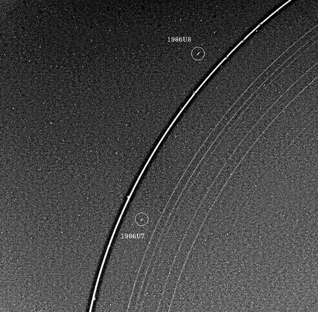 Uranus Rings and Two Moons